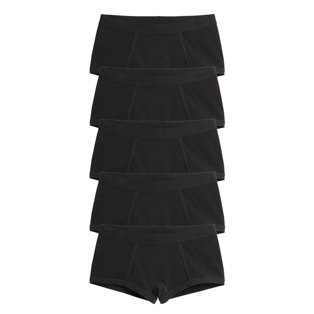 Boy Shorts 5-Pack - Black Imperfects