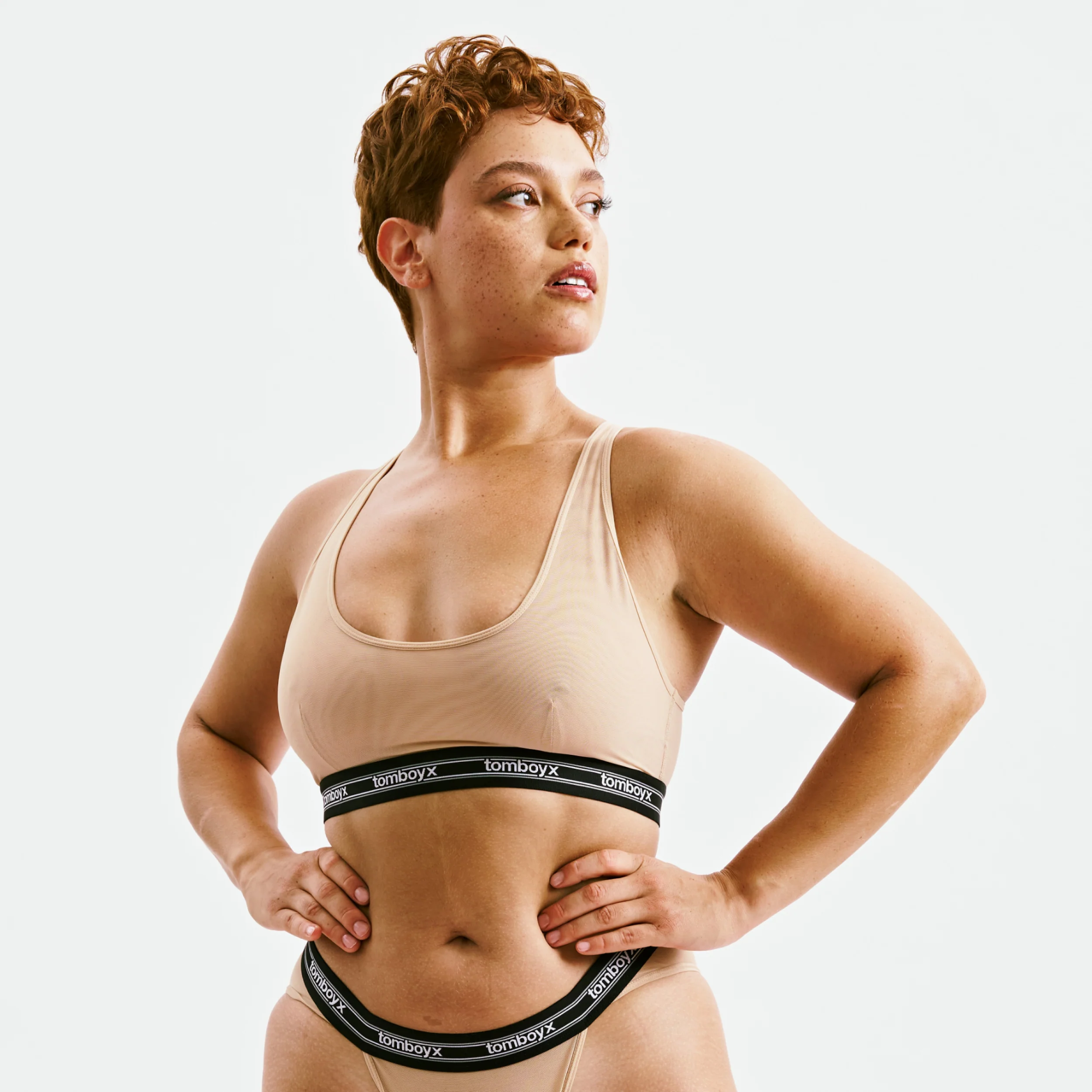 Powermesh Bralette - Chai - Image 5