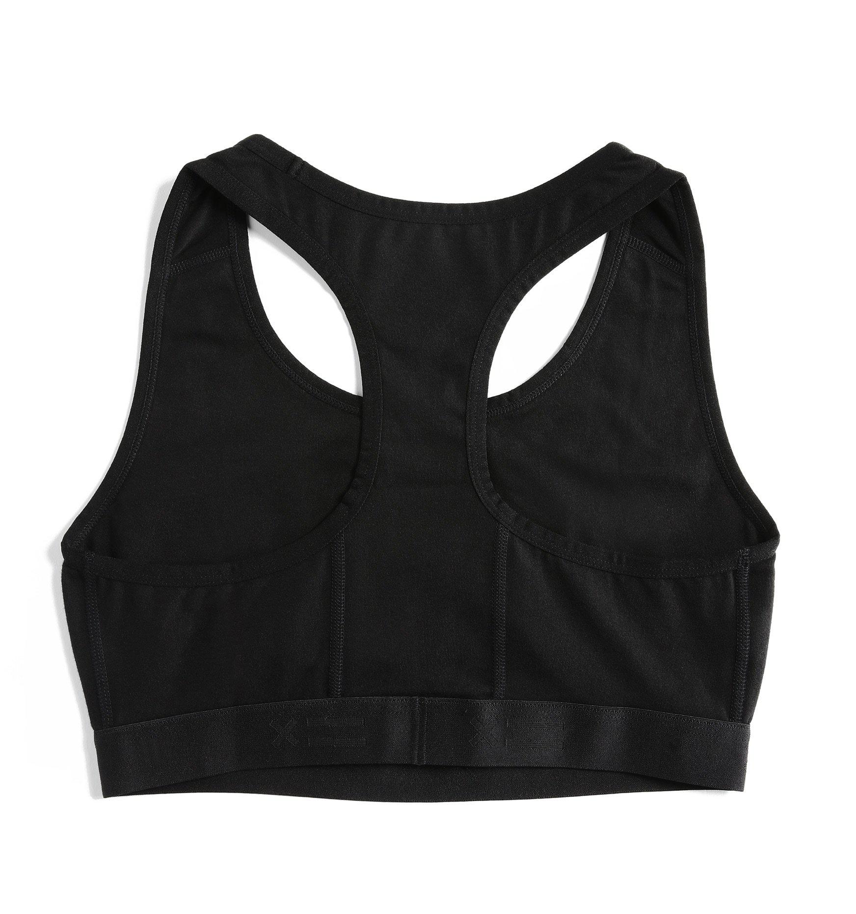 Racerback Soft Bra - X= Black - Image 2