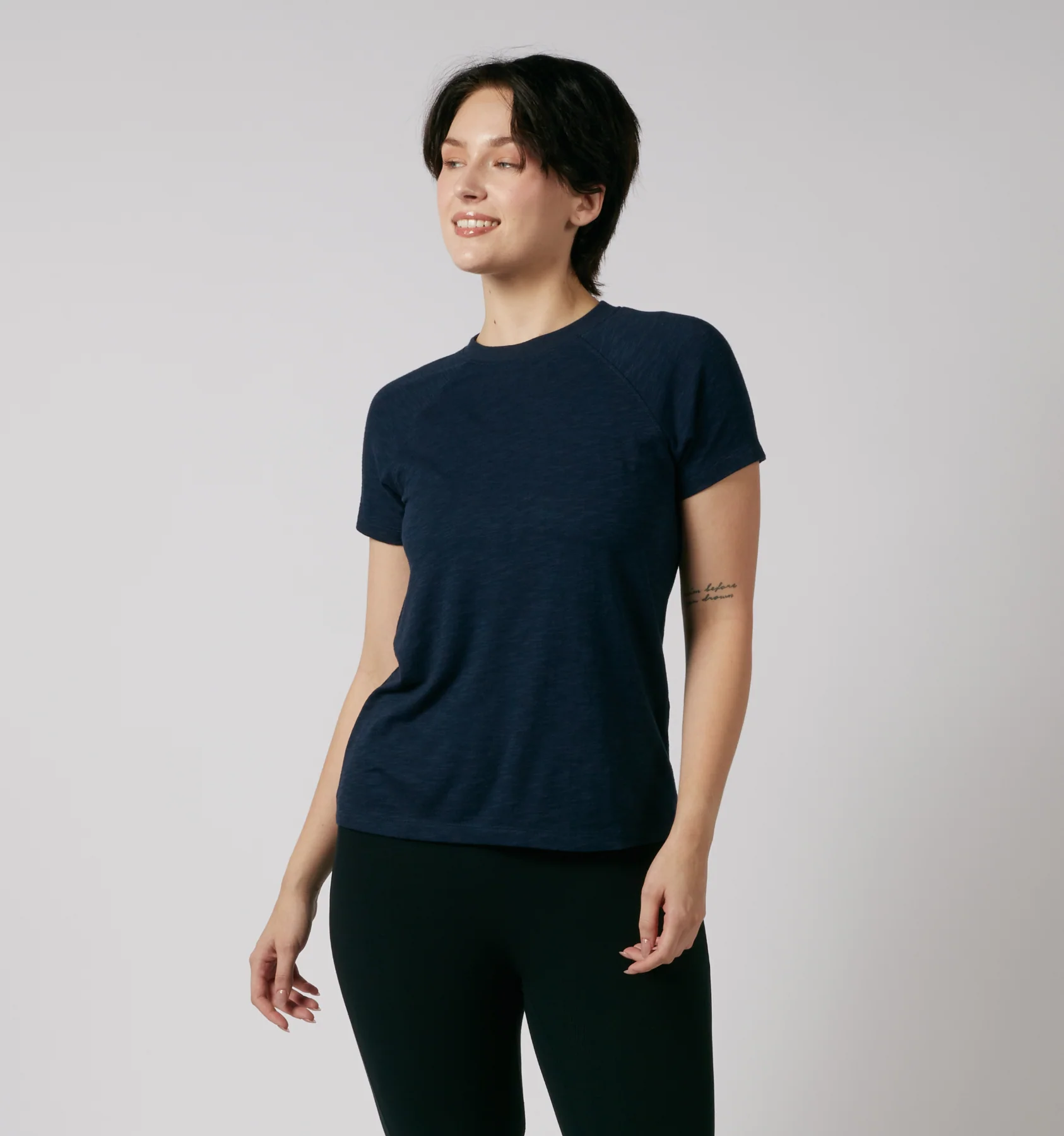 Short Sleeve Jersey Slub Raglan Tee - Future Dusk - Image 3