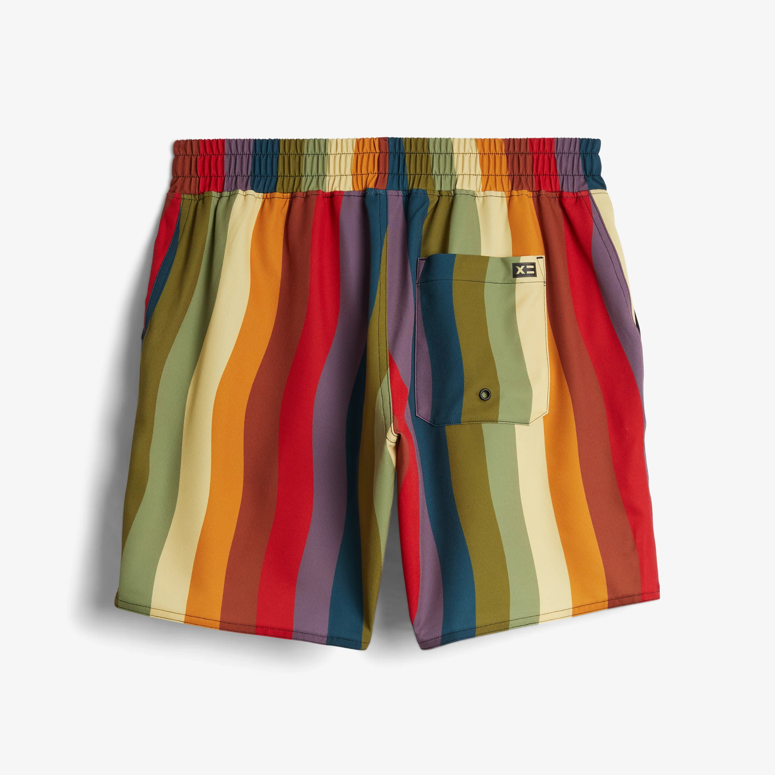 Swim 7" Heritage Board Shorts Light Weight - Rainbow Wave - Image 4