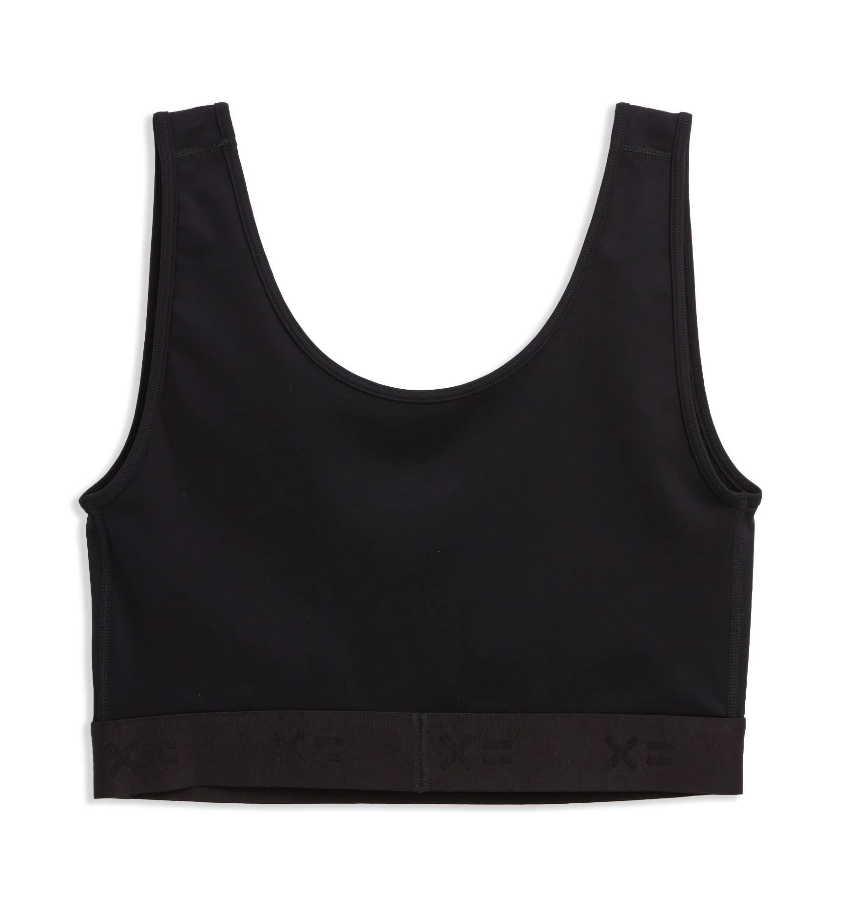 V Neck Compression Top - Black - Image 2